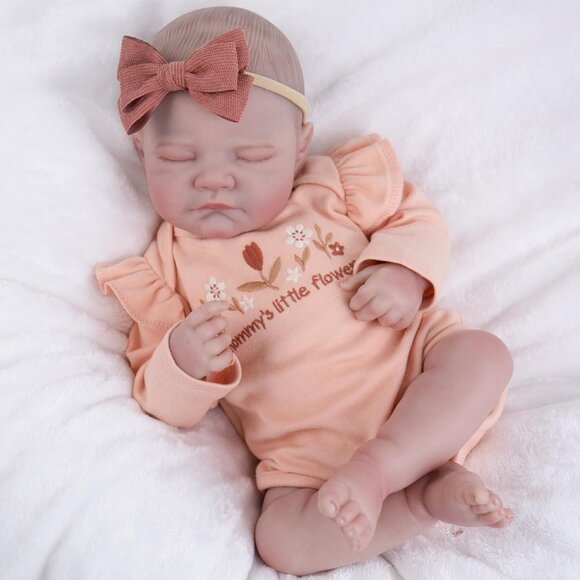 20 Inch Reborn Baby Doll Girl Realistic Lifelike Newborn Toy for Kids Age 3+ - Picture 9 of 9